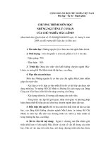 ĐỀ CƯƠNG BÀI GIẢNG NHỮNG NGUYÊN LÝ CƠ BẢN CỦA CHỦ NGHĨA MAC LÊNIN