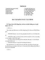 Câu hỏi đúng sai kiểm toán tài chính có giải thích