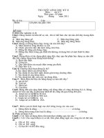 đề  thi chất lượng học kỳ II môn vật lý 7