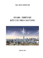 Etabs   thiết kế kết cấu nhà cao tầng