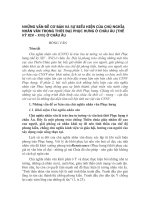 Những vấn đề cơ bản và sự biểu hiện của Chủ nghĩa nhân văn trong thời đại Phục Hưng ở châu Âu