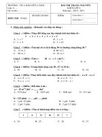 Đề Thi Trạng Nguyên : Toán L4