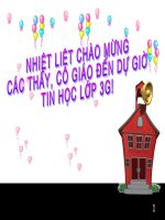 lớp 3 làm quen với tin học