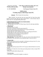 Công tác tháng 5 năm 2011