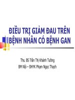 SỬ DỤNG THUỐC GIẢM ĐAU Ở BỆNH NHÂN CÓ BỆNH LÝ GAN