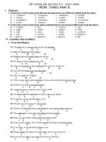 đề cương anh 8