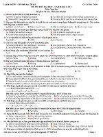 Đề thi thử đại học của Bộ -Môn Sinh 2010