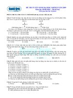 Đề đại học khối B năm 2009