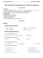 DE CUONG ON HK 2_ LOP 10 NAM 2011