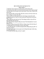 đề cương ôn tập sinh học 7- kì II