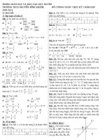 Đề cương toán 7 HK I