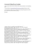 Code một số đồng hồ của Clocklink