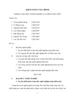 Tiểu luận đạo đức nghề nghiệp của kiểm toán viên