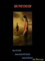 BÀI THƠ CHO EM