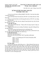 êế hoạch phụ đạo học sinh yếu