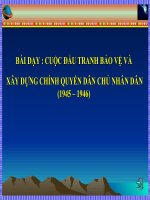 CUOC DAU TRANH XAY DUNG VA BAO VE