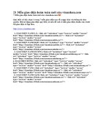 21 Mẫu giao diện hoàn toàn mới của vinanhan