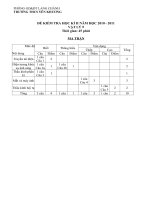 De thi hoc ky Vat ly 9