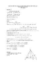 §¸p ¸n ®Ò thi  giao l­u häc sinh giái huyÖn yªn l¹c