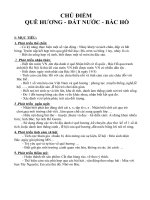 chủ đề: QUÊ HƯƠNG_ĐẤT NƯỚC_BÁC HỒ