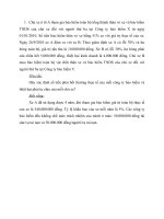 Bài tập môn bảo hiểm