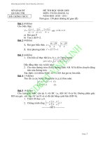 Đề thi học sinh giỏi cấp tỉnh năm 2010-2011