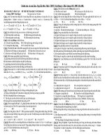 Bộ đề thi thử DHCĐ năm 2010- 2011