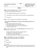 ĐỀ THI LỊCH SỬ & ĐỊA LÍ LỚP 5( 2010-2011)(Có đáp án)