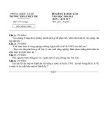 Đề thi HK II Lịch sử 7