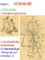 Giáo trình Nguyên lý máy Chương 11