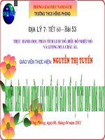 Thuc hanh : phan tich uoc do, bieu do khi hau chau Au