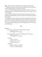 Một số bài tập môn kế toán tài chính 1