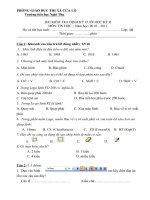 đề thi kiểm tra định kỳ cuối năm lớp 4