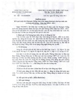 TB kết quả thi IOE cấp tỉnh năm 2011