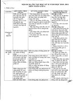 Hướng dẫn ôn tập HKII Môn Toán