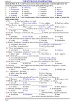 88 câu trắc nghiệm tiếng anh