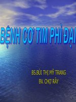bài giảng bệnh cơ tim phì đại.PPT