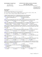 Đề Hóa 2010 CĐ KD Mã 179