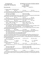 Kiểm tra HK II lớp 12 CÓ ĐÁP ÁN