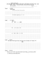ĐỀ THI HSG MÔN TOÁN KHỐI 3