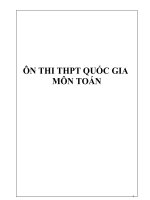ôn thi thpt quốc gia môn toán