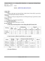 Đề KT Lý 6 HK 2 (Theo mẫu G.A mới cho 1 tiết kiểm tra)