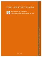 Kiến thức sử dụng Etabs