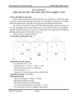 đồ án môn học tổ chức và thiết kế thi công đề tài THIẾT KẾ TỔ CHỨC THI CÔNG NHÀ CÔNG NGHIỆP 1 TẦNG