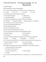 ĐỀ THI HKII LỊCH SỬ 8 (2010-2011)