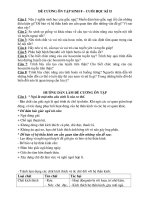 Đề cương ôn tập học kì II sinh 8 (2010-2011)