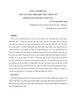 Nâng cao hiểu quả công tác phát triển kiến thức thông tin cho sinh viên đại học ở Việt Nam