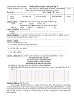 Đề thi học sinh giỏi môn tiếng Việt lớp 3