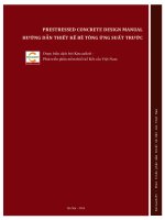 Prestressed Concrete Design Manual – Hướng dẫn thiết kế bê tông ứng suất trước