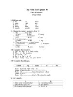 de thi hoc ki II tieng anh 3 cuc chuan